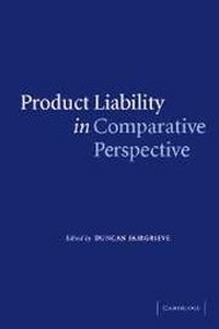 Enlarge image Cover: Product Liability in Comparative Perspective - Cambridge University Press