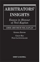 Abbildung von: Arbitrators' Insights - Sweet & Maxwell Asia,Hong Kong