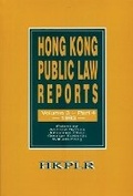 Cover: Hong Kong Public Law Reports V 3 Part 4 - Hong Kong University Press