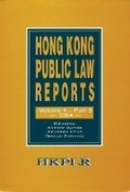 Cover: Hong Kong Public Law Reports V 4 Part 3 - Hong Kong University Press