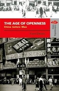 Cover: The Age of Openness - China before Mao - Hong Kong University Press