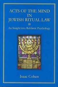 Enlarge image Cover: Acts of the Mind in Jewish Ritual Law - Urim Publications