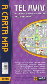 Abbildung von: Map of Tel Aviv - Carta - The Israel Map and Publishing Co. Ltd.