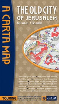Abbildung von: Map of Old City of Jersualem - Carta,The Israel Map & Publishing Company Ltd,Israel