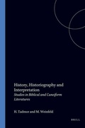 Cover: History, Historiography and Interpretation - Brill