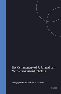 Abbildung von: The Commentary of R. Samuel ben Meir Rashbam on Qoheleth - Magnes Press,Israel