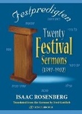 Cover: Twenty Festival Sermons (1897-1902) - Gefen Publishing House