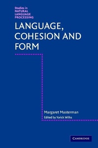 Abbildung von: Language, Cohesion and Form - Cambridge University Press