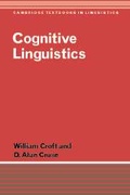 Cover: Cognitive Linguistics - Cambridge University Press