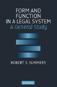 Enlarge image Cover: Form and Function in a Legal System - Cambridge University Press