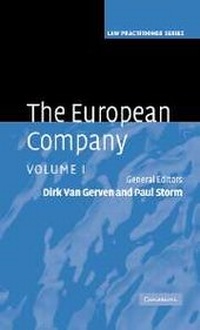 Abbildung von: The European Company: Volume 1 - Cambridge University Press