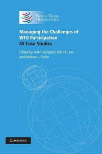 Enlarge image Cover: Managing the Challenges of WTO Participation - Cambridge University Press