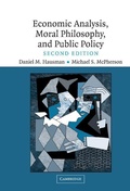 Cover: Economic Analysis, Moral Philosophy and Public Policy - Cambridge University Press