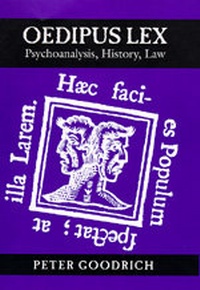 Enlarge image Cover: Oedipus Lex - University of California Press
