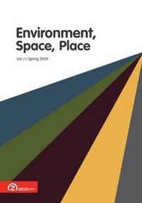 Enlarge image Cover: Environment, Space, Place: (Spring 2009) v. 1, Issue 1 - Zeta Books