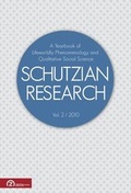 Cover: Schutzian Research: A Yearbook of Worldly Phenomenology and Qualitative Social Science: v. 2 - Zeta Books