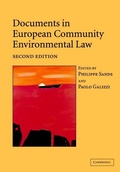 Bild: Documents in European Community Environmental Law - Cambridge University Press