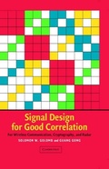 Cover: Signal Design for Good Correlation - Cambridge University Press