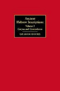Enlarge image Cover: Ancient Hebrew Inscriptions: Volume 2 - Cambridge University Press