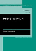Cover: Proto-Wintun - University of California Press