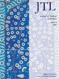 Cover: Journal of Turkish Literature - Bilkent University
