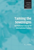 Cover: Taming the Sovereigns - Cambridge University Press