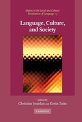 Cover: Language, Culture, and Society - Cambridge University Press