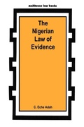 Abbildung von: The Nigerian Law of Evidence - Malthouse Press Ltd,Nigeria