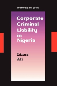 Abbildung von: Corporate Criminal Liability in Nigeria - Malthouse Press