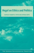 Cover: Hegel on Ethics and Politics - Cambridge University Press