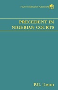 Abbildung von: Precedent in Nigerian Courts - Fourth Dimension Publishing Co Ltd ,Nigeria