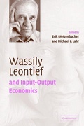 Cover: Wassily Leontief and Input-Output Economics - Cambridge University Press