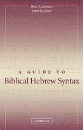Cover: A Guide to Biblical Hebrew Syntax - Cambridge University Press