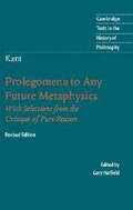 Cover: Immanuel Kant: Prolegomena to Any Future Metaphysics - Cambridge University Press