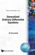 Cover: Generalized Ordinary Differential Equations - World Scientific Publishing Co Pte Ltd