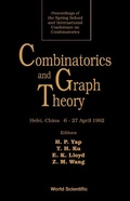 Cover: Combinatorics And Graph Theory - Proceedings Of The Spring School And International Conference On Combinatorics - World Scientific Publishing Co Pte Ltd
