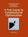 Cover: A First Course in Combinatorial Optimization - Cambridge University Press