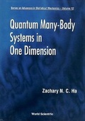 Cover: Quantum Many-body Systems In One Dimension - World Scientific Publishing Co Pte Ltd