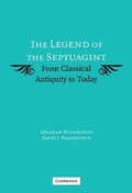 Cover: The Legend of the Septuagint - Cambridge University Press