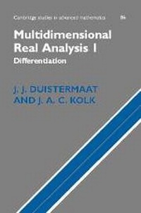 Abbildung von: Multidimensional Real Analysis I - Cambridge University Press