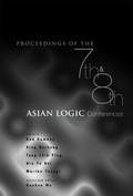 Cover: Proceedings Of The 7th And 8th Asian Logic Conferences - World Scientific Publishing Co Pte Ltd