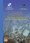 Cover: Electromagnetic Materials - Proceedings Of The Symposium F - World Scientific Publishing Co Pte Ltd