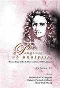 Cover: Progress In Analysis (In 2 Volumes): Proceedings Of The 3rd International Isaac Congress - World Scientific Publishing Co Pte Ltd