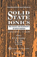 Cover: Solid State Ionics: The Science And Technology Of Ions In Motion - Proceedings Of The 9th Asian Conference - World Scientific Publishing Co Pte Ltd