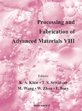 Cover: Processing And Fabrication Of Advanced Materials Viii - World Scientific Publishing Co Pte Ltd