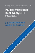 Cover: Multidimensional Real Analysis I - Cambridge University Press