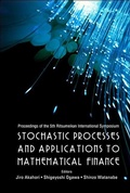 Cover: Stochastic Processes And Applications To Mathematical Finance - Proceedings Of The 5th Ritsumeikan International Symposium - World Scientific Publishing Co Pte Ltd