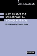 Cover: Peace Treaties and International Law in European History - Cambridge University Press