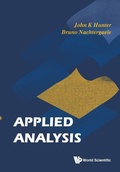 Cover: Applied Analysis - World Scientific Publishing Co Pte Ltd