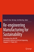 Cover: Re-engineering Manufacturing for Sustainability - Springer
